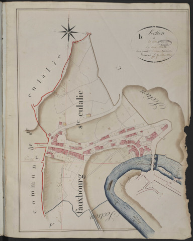 Section B2 de la ville (comprend le faubourg de Sainte-Eulalie)