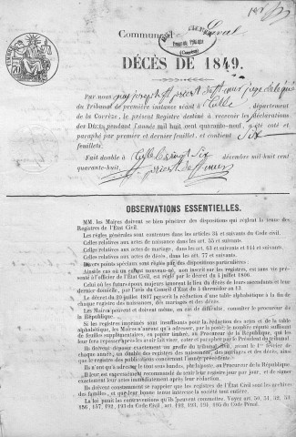 Décès (1849-1868)