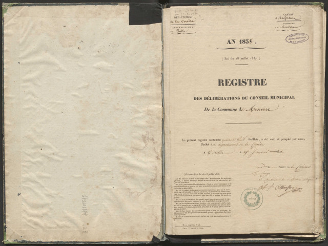 Délibérations du conseil municipal. 27 octobre 1848-24 octobre 1880