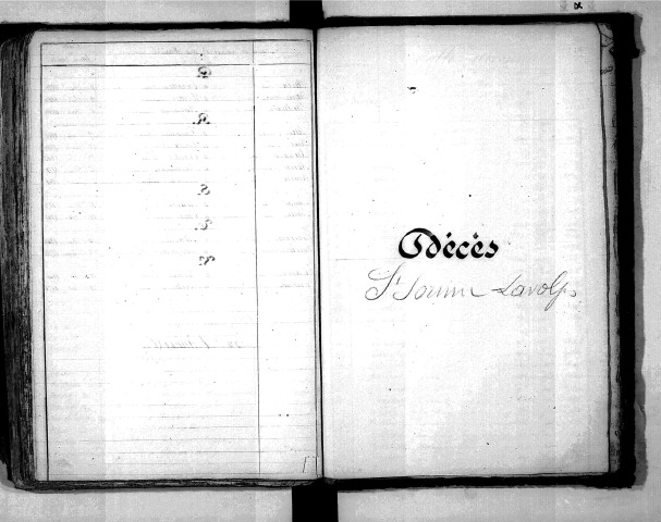 Tables décennales des mariages (1843-1852)