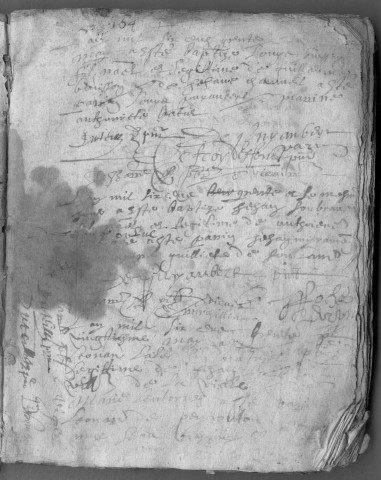 Baptêmes, mariages, sépultures (1640-1695)