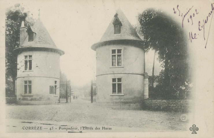 Arnac-Pompadour : "Corrèze - 45 - Pompadour, l'entrée des haras".