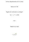 Classe 1911 : matricules 1 à 1500.