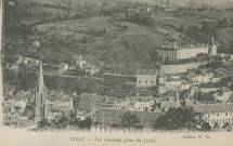 Tulle : "Tulle. - Vue générale prise du Lycée.".