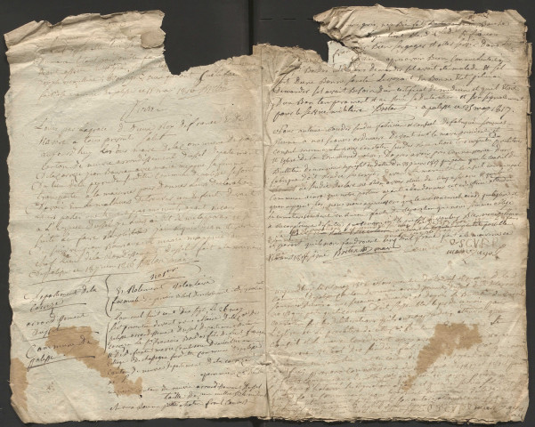 Délibérations du conseil municipal. 1er mars 1816-20 septembre 1830