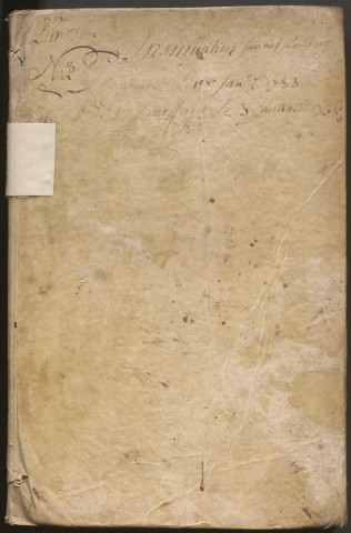 1er janvier 1733-3 juillet 1738