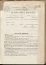 Naissances, mariages, décès (1923-1932).