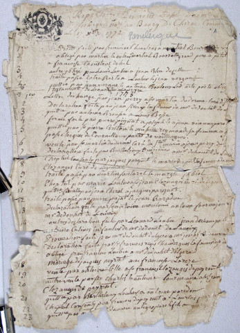 Répertoire chronologique : 17 décembre 1772-31 décembre 1811