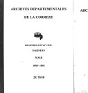 Naissances, mariages, décès (1883-1892)