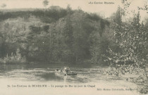 Astaillac : "La Corrèze illustrée - 36. Les environs de Beaulieu - Le passage du bac au port de Chapel".