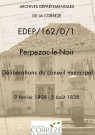 Délibérations du conseil municipal. 09 février 1808-05 août 1838