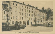 Tulle : "47 Tulle - Les quais et la Société générale".