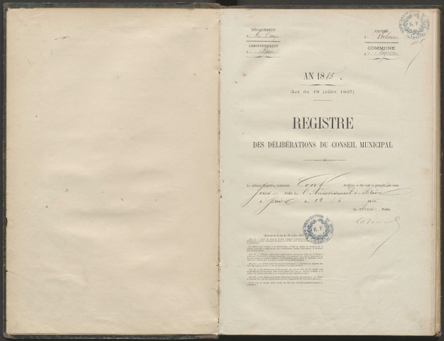 Délibérations du conseil municipal. 24 mai 1885-24 février 1895