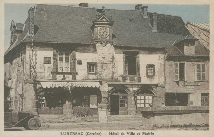 Lubersac : "Lubersac (Corrèze) - Hôtel de ville et mairie".