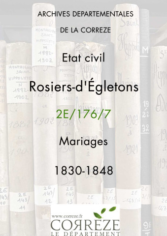 Mariages (1830-1848)