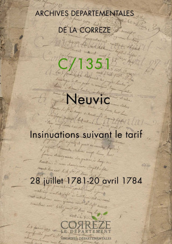 28 juillet 1781-20 avril 1784