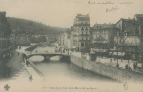 Tulle : "77 - Tulle, le pont de la mairie et les quais".