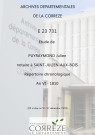 Répertoire chronologique : 22 nivôse an VI-31 décembre 1810