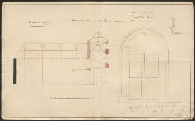 Eglise ; clocher. Presbytère.