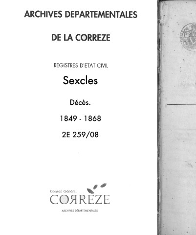 Décès (1849-1868)