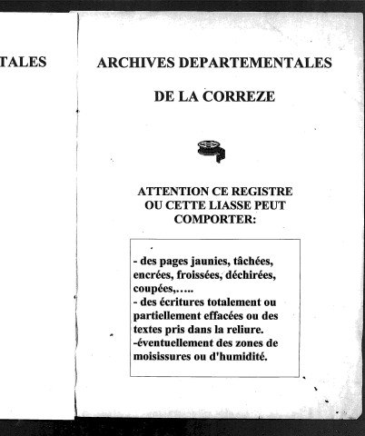 Naissances, mariages, décès (1813-1822)
