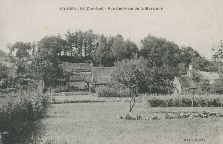 Soudeilles : "Soudeilles (Corrèze) - Vue générale de la Massonié".