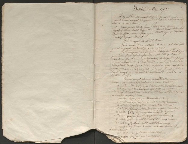 Délibérations du conseil municipal. 10 mai 1857-17 mai 1868