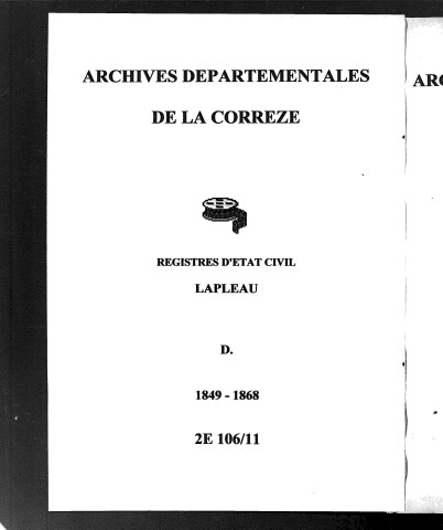 Décès (1849-1868)