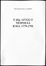 Baptêmes, mariages, sépultures (1779-1792)