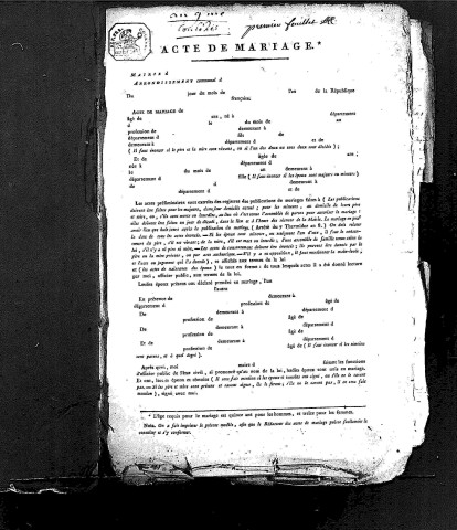 Mariages (1801-1842)