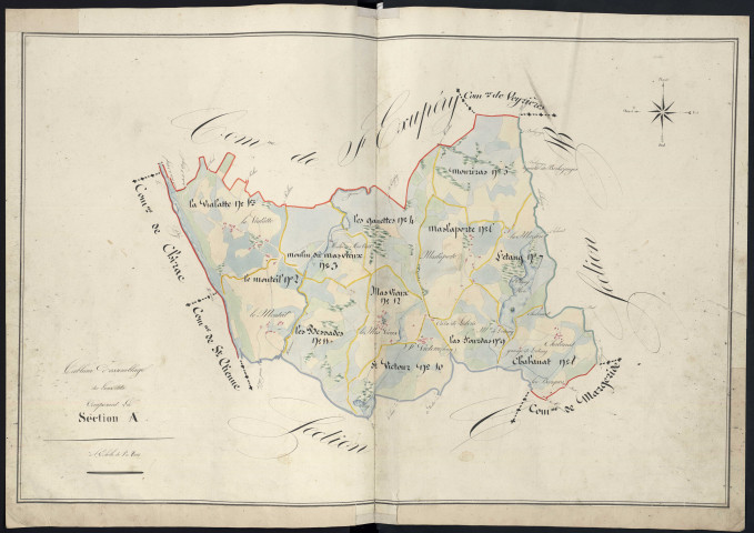 Tableau d'assemblage de la section A