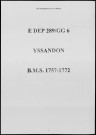Baptêmes, mariages, sépultures (1757-1772)
