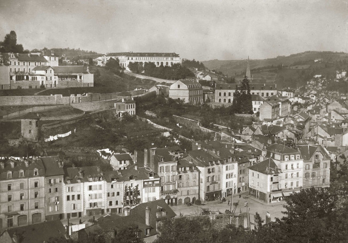 Collège Clemenceau, Lycée Edmond-Perrier, caserne des Récollets, vue générale.