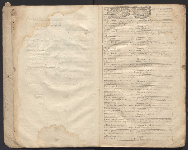 20 avril 1699-22 janvier 1701