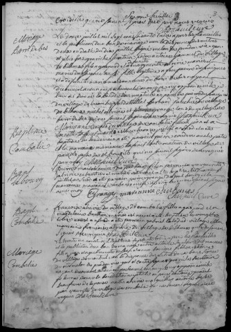 Baptêmes, mariages, sépultures (1773-1792)