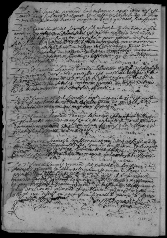 Baptêmes, mariages, sépultures (1695-1729)