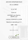Répertoire alphabétique : A-V