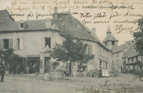 Chamberet : "Chamberet (Corrèze) - Place du marché.