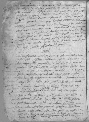 Baptêmes, mariages, sépultures (1692-1746)