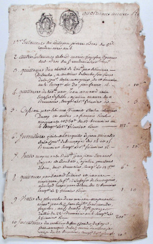 Répertoire chronologique : 5 vendémiaire an IV-9 janvier 1811