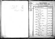 Tables décennales des mariages (1843-1852)