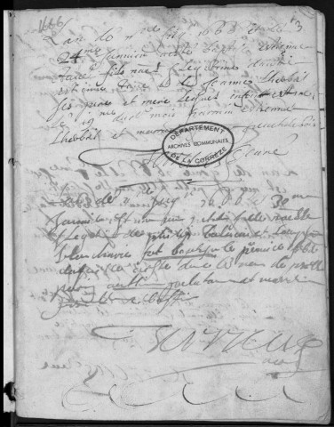 Baptêmes, mariages, sépultures (1666-1713)