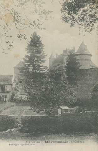 Sainte-Fortunade : "414. Corrèze - Ste-Fortunade - Le château".