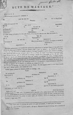 Mariages (1801-1846)