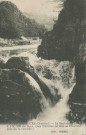 Bort-les-Orgues : "18. Bort-les-Orgues (Corrèze). - le Saut de la Saule à 1k.500 de Bort. (Les filatures de soie se trouvent près de la cascade)".