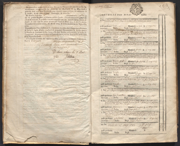 25 mai 1745-30 avril 1747