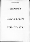 Naissances, mariages, décès (1793-1802)