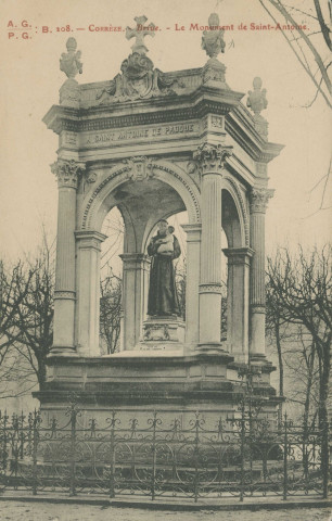 Brive-la-Gaillarde : "208. - Corrèze. Brive. - Le monument de Saint-Antoine.".