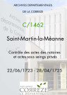 22 juin 1723-28 avril 1725