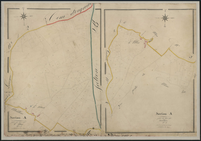 Sections A3-A4 du Mas et de Meilhac